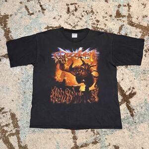 Vintage 2002 Ozzfest Concert Shirt Large Ozzy Down Hatebreed SOAD Rob Zombie